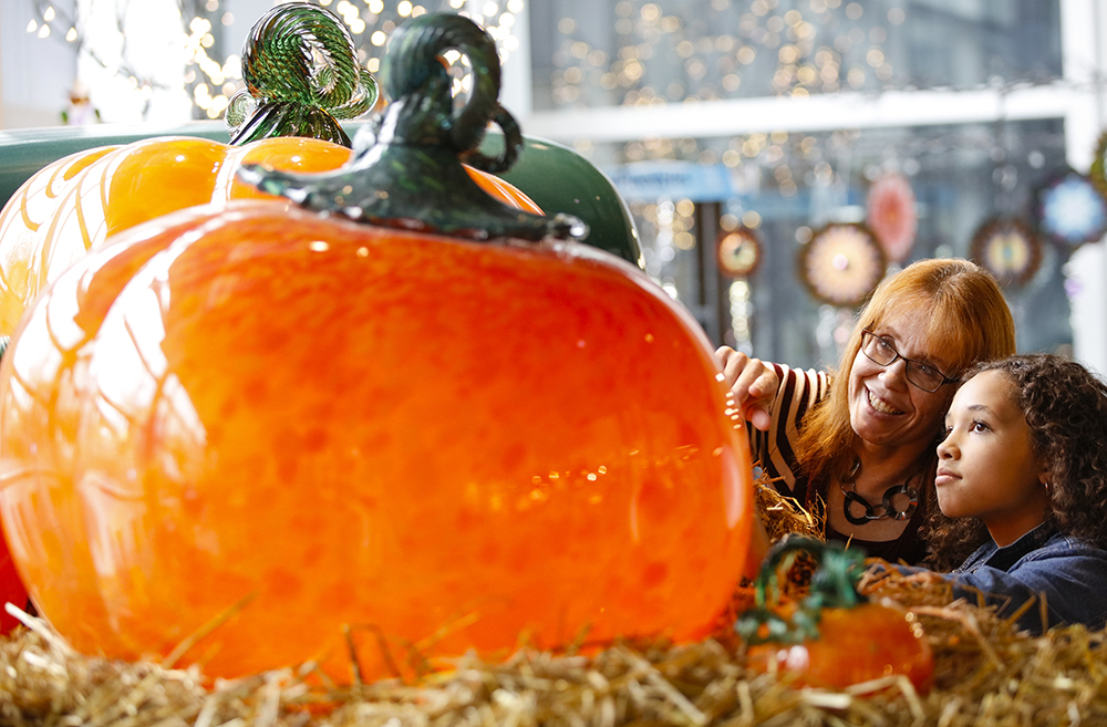 glass pumpkin